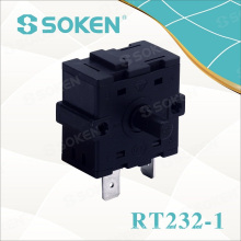 Soken Interruptor giratorio de 4 posiciones para horno Rt232-1